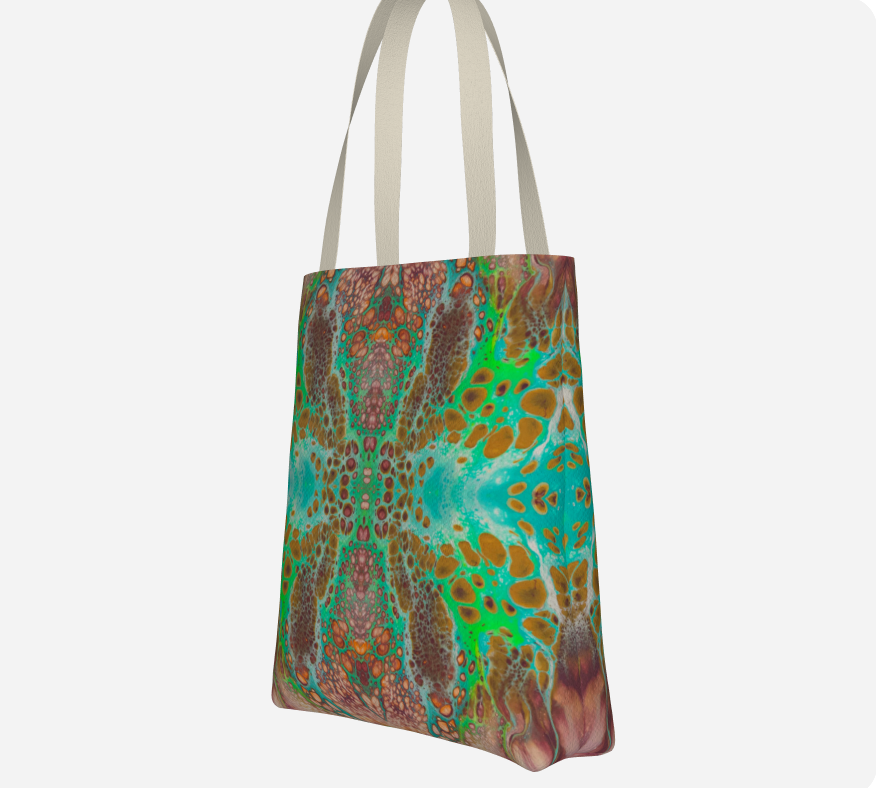 Canvas tote bag with original artwork